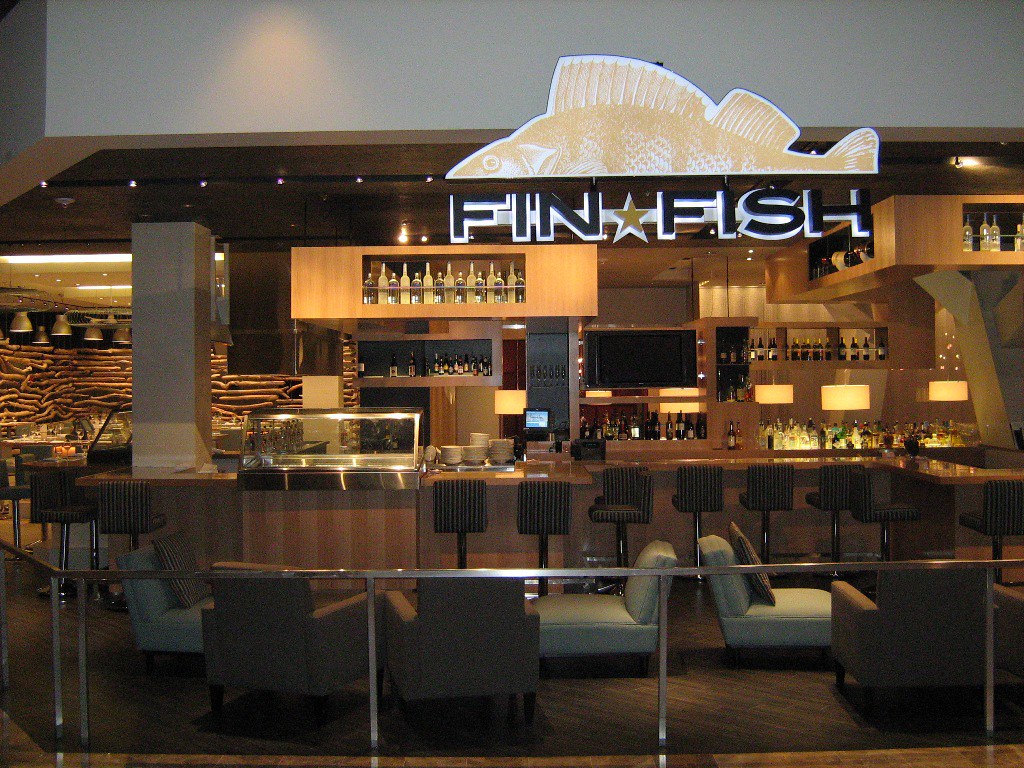 Commercial kitchen with professional granite counters