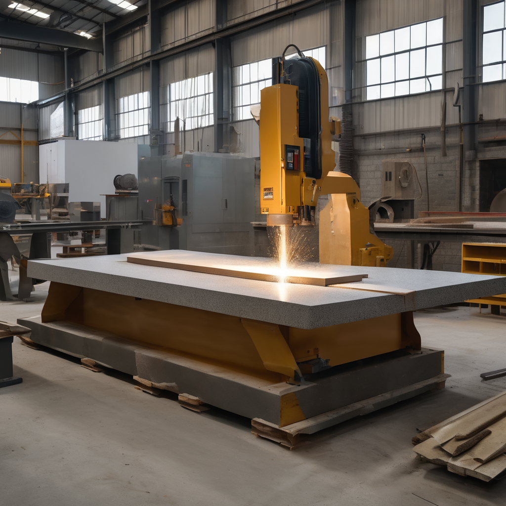 Professional stone fabrication workshop